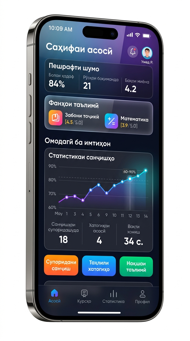 Dovtalabon App UI Dark Theme